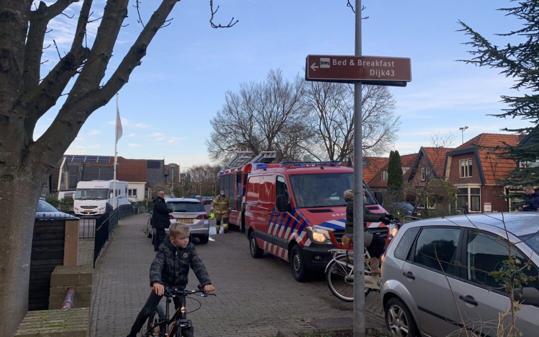 Brand in schuurtje Broek op Langedijk