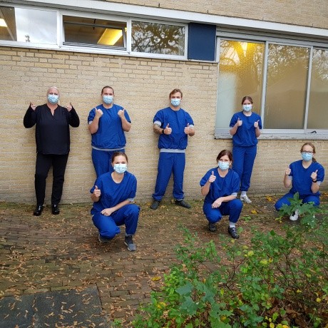 Team van de COVID-unit Revalidatiecentrum Magentazorg.2b4f44197379a9c29d959f0137a6cc45