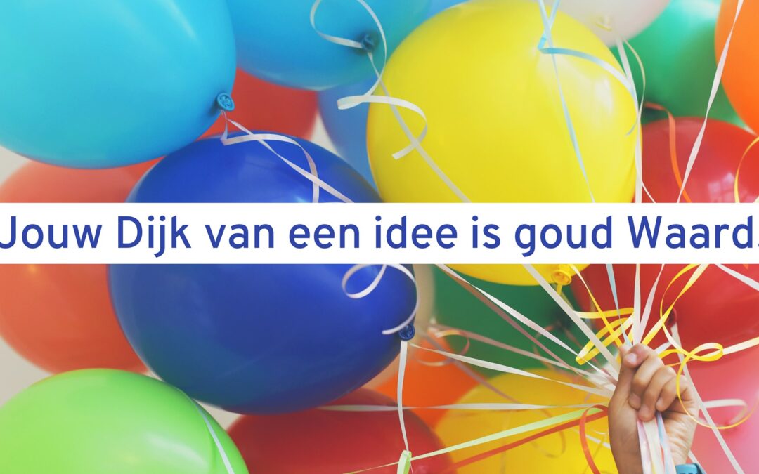Jou Dijk van een idee is goud Waard!!