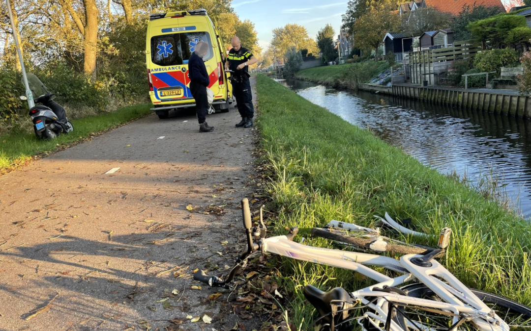 Ongeval letsel Westelijkerandweg Noord Scharwoude