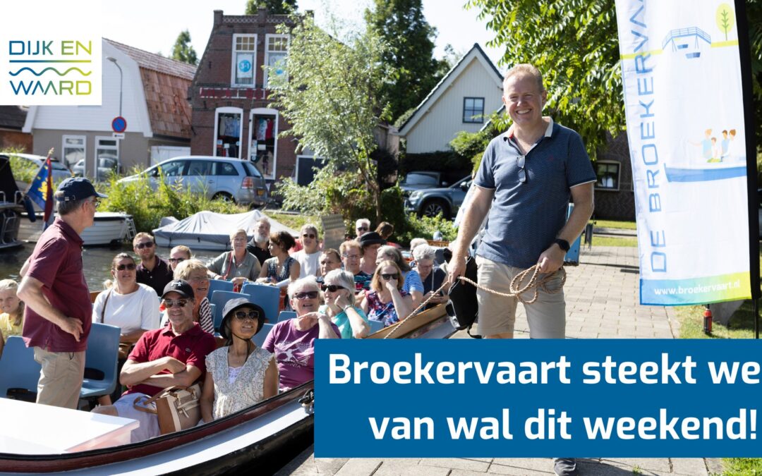 De gratis rondvaartboot Broekervaart gaat weer varen dit weekend.