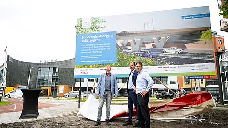Start bouw spooronderdoorgang Zuidtangent