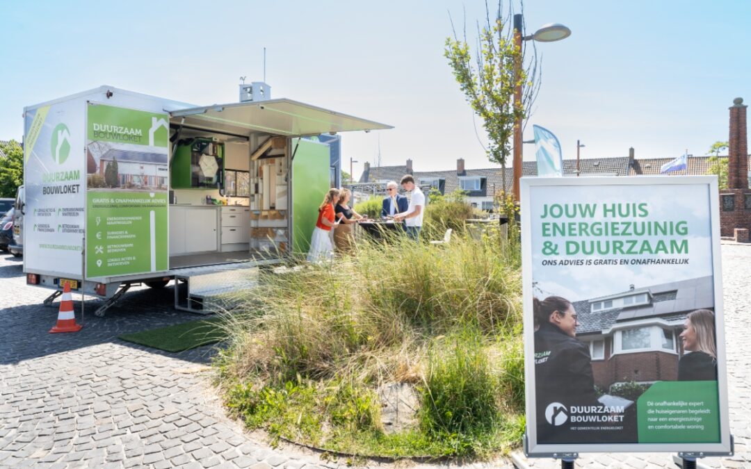 De mobiele showroom voor vragen en wensen over energiezuinig wonen