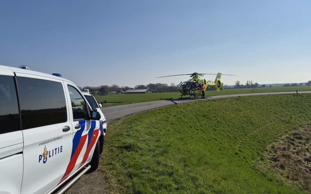 Motorrijder zwaar gewond na valpartij van dijk in Sint Maarten