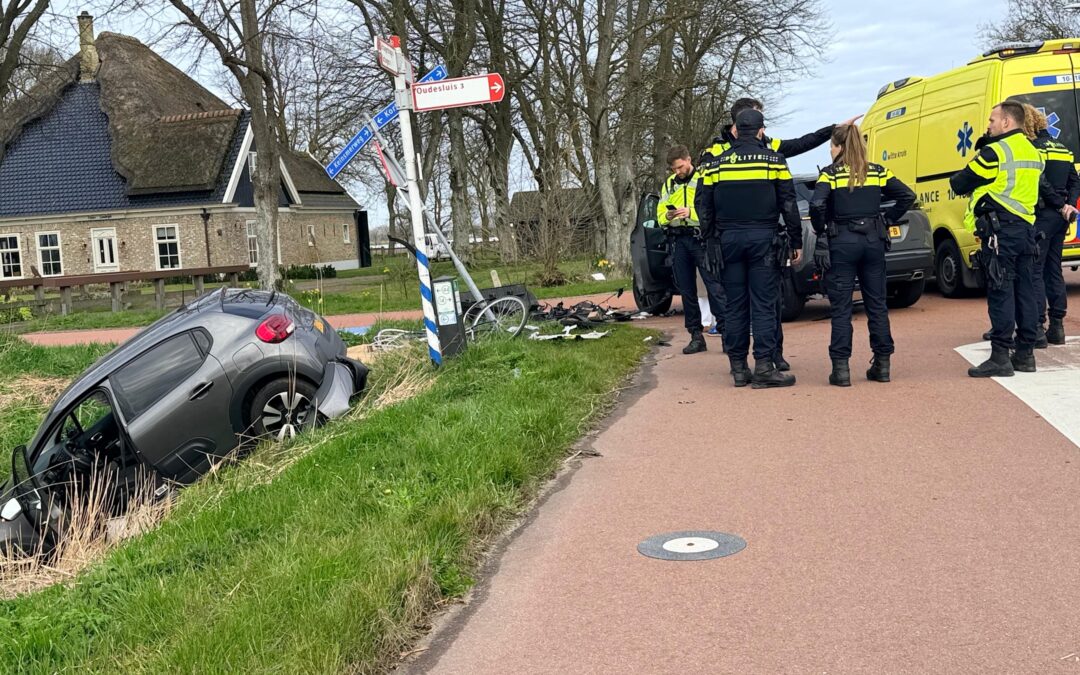 Zwaar ongeval met auto’s en fietser in Schagerbrug